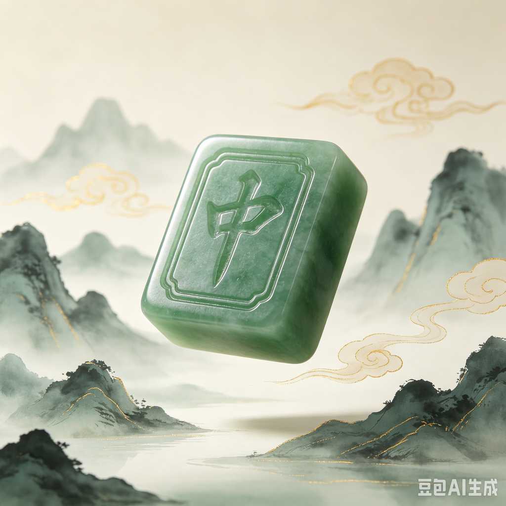 hand painted mahjong tiles
