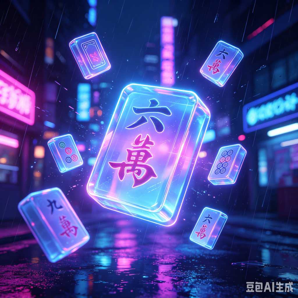 simple text mahjong tiles